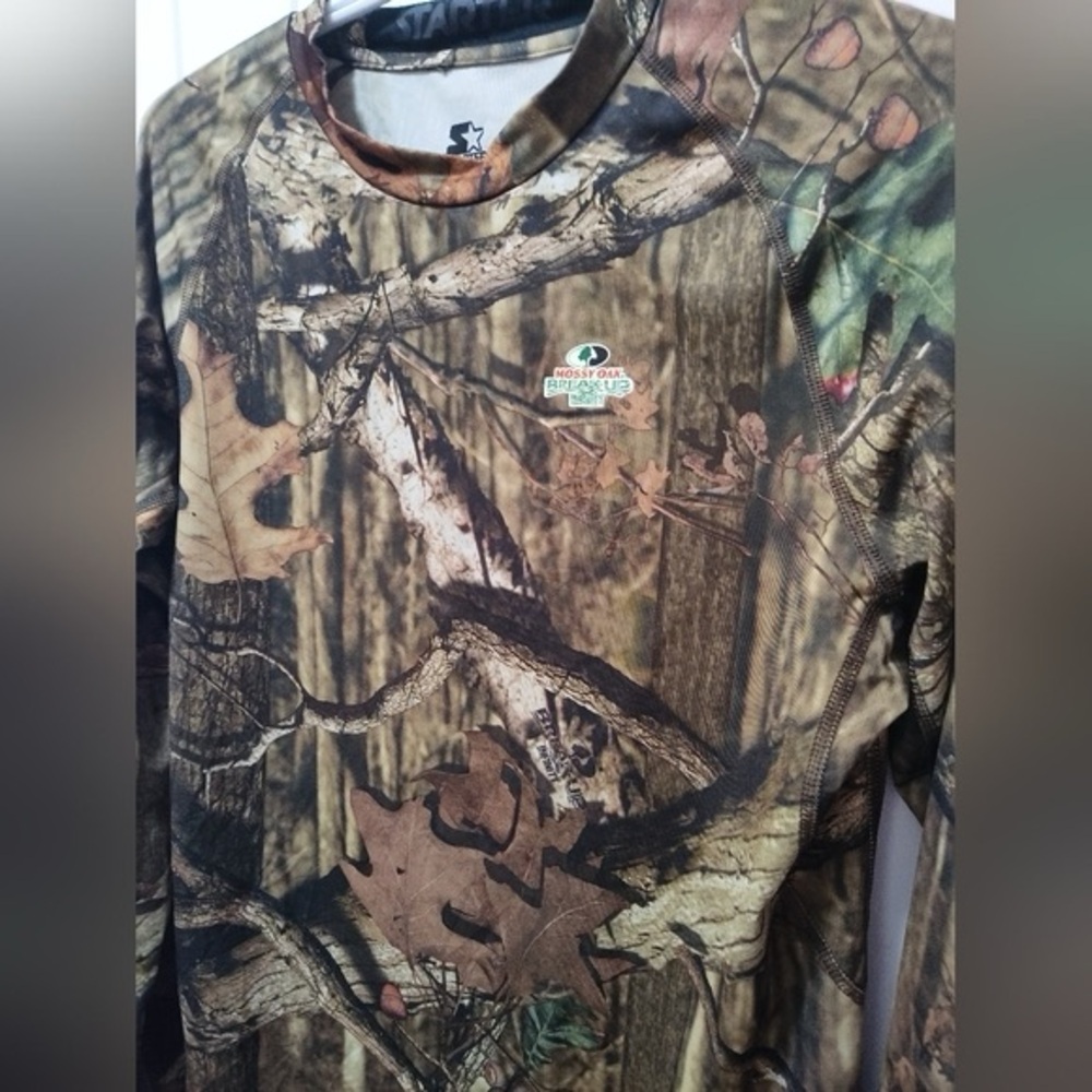 ️Mens Mossy Oak Camouflage Performance Shirt Size Medium